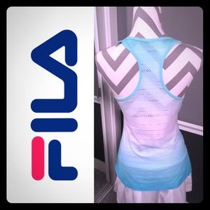 FILA tank top mint blue with mesh back